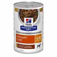 Hills Prescription Diet c/d Multicare Wet Stew Dog Food - Chicken & Vegetables - 12x354g Cans