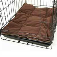 Barkshire Fleece Crate Mat - Coffee - XLarge 114x76cm