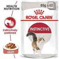 Royal Canin Feline Health Nutrition Instinctive Wet Cat Food In Gravy - BULKPACK - 48x85g Pouches