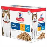 Hills Science Plan Mature 7+ Wet Cat Food in Gravy - Multipack - 12 x 85g Pouch