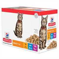 Hills Science Plan Adult Wet Cat Food in Gravy - Multipack - 12x85g Pouches