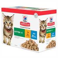 Hills Science Plan Kitten Wet Cat Food in Gravy - Chicken & Ocean Fish – 12x85g Pouches