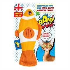 BAM! Catnip Conny Clownfish Cat Toy