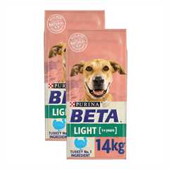 Beta Adult Light Dry Dog Food with Turkey - 2x 14kg Multi Buy