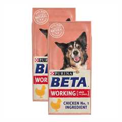 Beta Adult Working Dog Dry Dog Food with Chicken - 2x 14kg Multi Buy