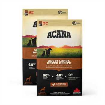 2 x Acana Heritage Grain Free Large Breed Adult Dry Dog Food - 11.4kg Multi-Buy