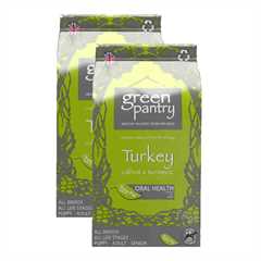 2 x Green Pantry Dry Dog Food - Turkey, Carrot & Turmeric  - 10kg Multi-Buy
