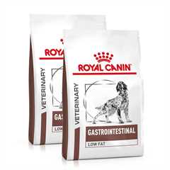 2 x Royal Canin Veterinary Health Gastrointestinal Low Fat Adult Dry Dog Food - 12kg Multi-Buy