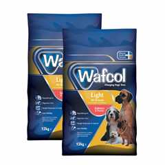 2 x Wafcol Light Adult Dry Dog Food - Salmon & Potato - 12kg Multi-Buy