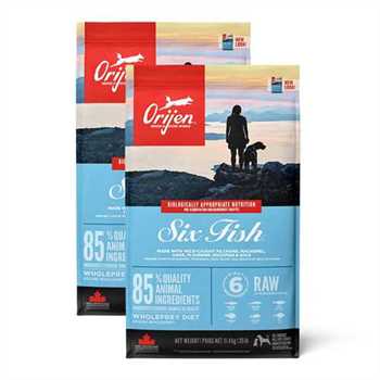 2 x Orijen Six Fish Grain Free Dry Dog Food - 11.4kg Multi-Buy