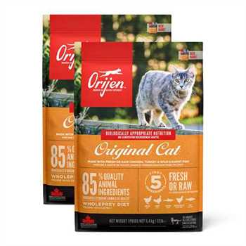 2 x Orijen Original Grain Free Dry Cat Food - 5.4kg Multi-Buy