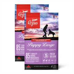 2 x Orijen Puppy Large Breed Grain Free Dry Dog Food - 11.4kg - Multi-Buy