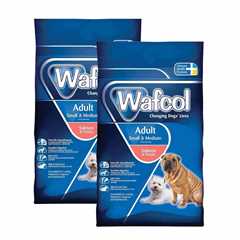 2 x Wafcol Small & Medium Adult Dry Dog Food - Salmon & Potato - 12kg Multi-Buy