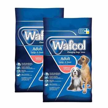 2 x Wafcol Large & Giant Adult Dry Dog Food - Salmon & Potato - 12kg Multi-Buy