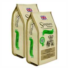 2 x Simpsons Premium Adult Dry Dog Food - Lamb & Brown Rice - 12kg - Multi-Buy