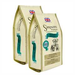2 x Simpsons Premium Adult Sensitive Dry Dog Food - Lamb & Potato - 12kg - Multi-Buy