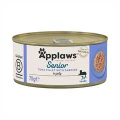Applaws Complete Senior Wet Cat Food Tuna with Sardine in Jelly - 24x70g Cans