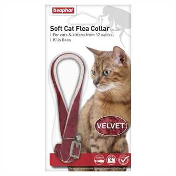 Beaphar Soft, Velvet Flea Cat Collar - 20-30cm