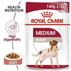 Royal Canin Size Health Nutrition Medium Adult Wet Dog Food in Gravy - 10x140g Pouches