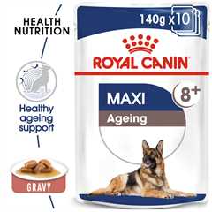 Royal Canin Size Health Nutrition Maxi Ageing 8+ Wet Dog Food in Gravy - 10x140g Pouches