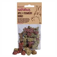 Rosewood Naturals Apple & Strawberry Bunnies - 100g