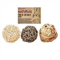 Rosewood Naturals Trio of Fun Balls Medium