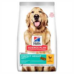 Hills Science Plan Perfect Weight Large Breed Adult Dry Dog Food - Chicken - 12kg