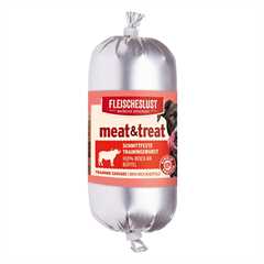 Fleischeslust - Meatlove Meat & Treat Buffalo Sausage Dog Treat - 200g