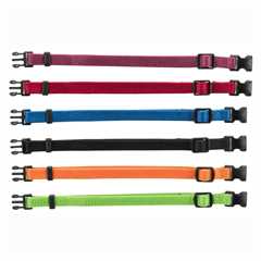 Trixie Puppy Collar Pack - 6 Collars Various Colours - M/L 22-35cm