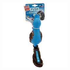 GiGwi Push To Mute Duck Dog Toy - Blue