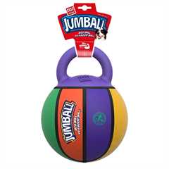GiGwi Jumball Basketball with Rubber Handle Dog Toy