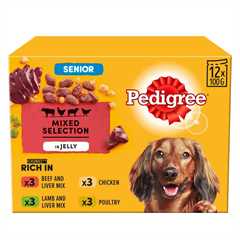 Pedigree Senior Wet Dog Food in Jelly - Mixed Selection - 12x100g Pouches