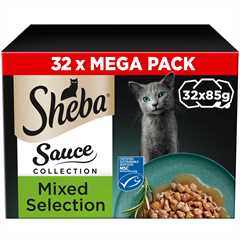 SHEBA Sauce Lover Adult Wet Cat Food in Gravy - Mixed Selection - 32x85g Trays