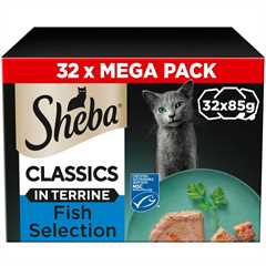 SHEBA Classics Adult Wet Cat Food in Terrine - Fish Selection - 32x85g Trays
