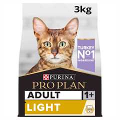 PRO PLAN Light Adult Dry Cat Food - Turkey - 3kg