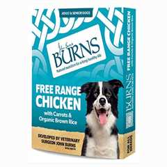 Burns Adult/Senior Wet Dog Food - Chicken & Rice - 6x395g Trays 
