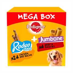 PEDIGREE Mega Box Rodeo Duos & Medium Jumbone Adult Dry Dog Treats
