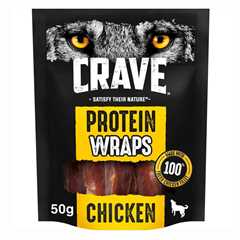 CRAVE Wrap Dog Treats with Chicken - 50g
