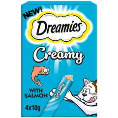 Dreamies Creamy Cat Treats - Salmon - 4x10g