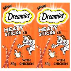 Dreamies Meaty Sticks Cat Treats - Chicken - 6 Treats