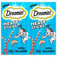 Dreamies Meaty Sticks Cat Treats - Salmon - 6 Treats