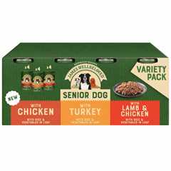 James Wellbeloved Senior Wet Dog Food - Turkey, Lamb & Chicken in Loaf - 12x400g cans