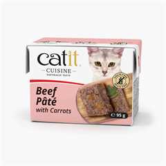 Catit Cuisine Wet Cat Food -  Beef Pâté with Carrots - 12x95g