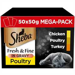 SHEBA Fresh & Fine Adult Wet Cat Food in Gravy - Poultry - 50x50g Pouches