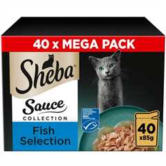 SHEBA Sauce Collection Adult Wet Cat Food in Gravy - Fish - 40x85g Pouches