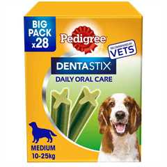 PEDIGREE Dentastix Fresh Medium Breed Dental Chews - 28 Sticks 