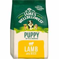 James Wellbeloved Puppy Dry Dog Food - Lamb & Rice -  15kg