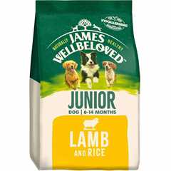 James Wellbeloved Junior Dry Dog Food - Lamb & Rice - 15kg