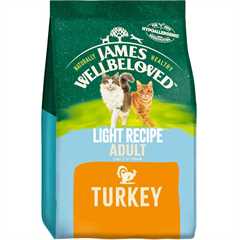 James Wellbeloved Light Adult Dry Cat Food - Turkey - 1.5kg