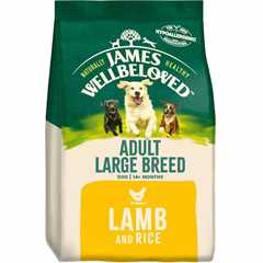 James Wellbeloved Large Breed Adult Dry Dog Food - Lamb & Rice - 15kg